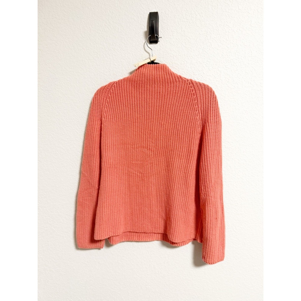 Alexis Womens Oggi Chunky Ribbed Knit Turtleneck Sweater Pullover Pink Medium - Picture 3 of 6